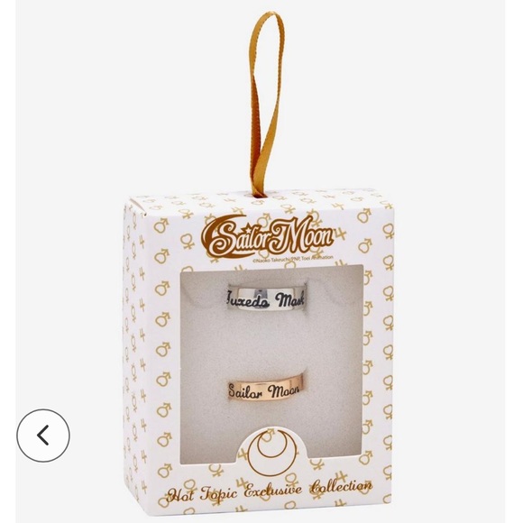 Hot Topic Jewelry Sailor Moon Tuxedo Mask Bestie Promise Ring Set